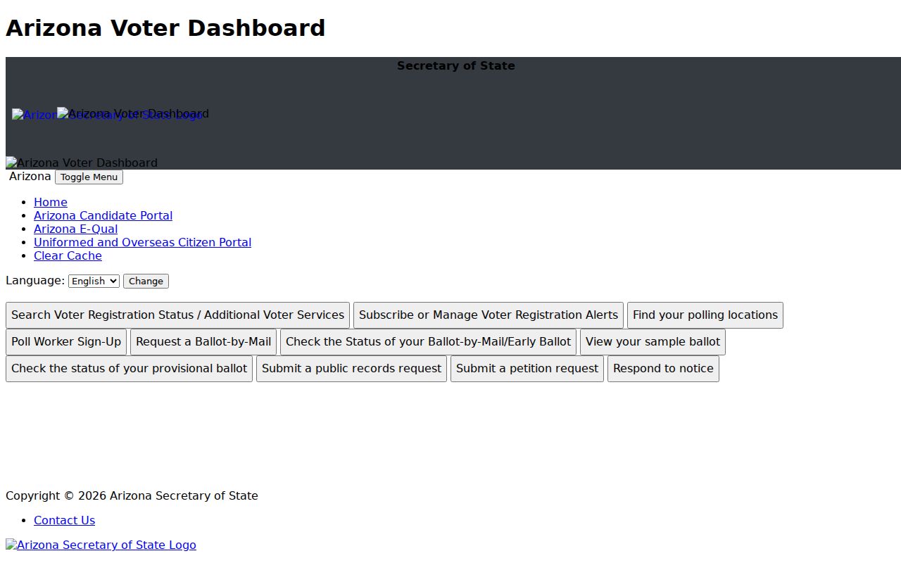Sierra Vista residents directory Arizona voter information lookup
