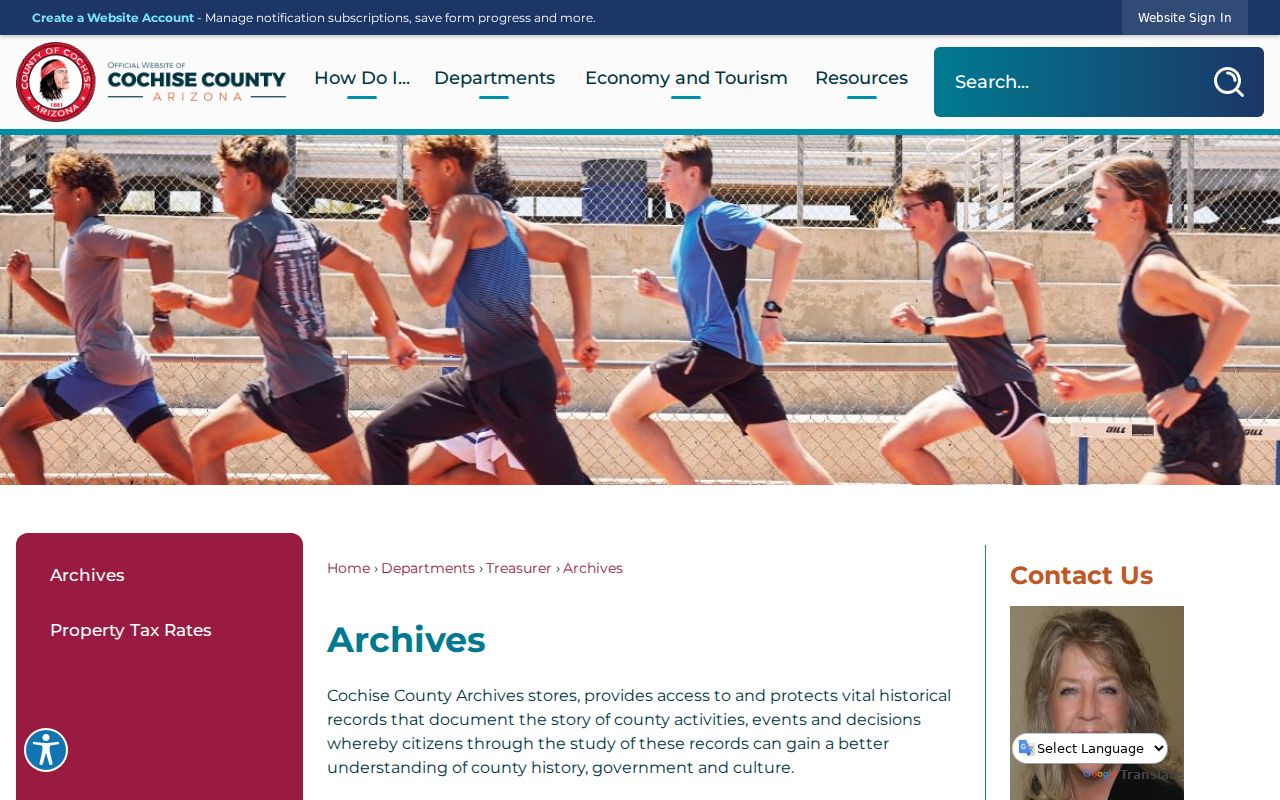 Sierra Vista previous residents Cochise County historical archives access